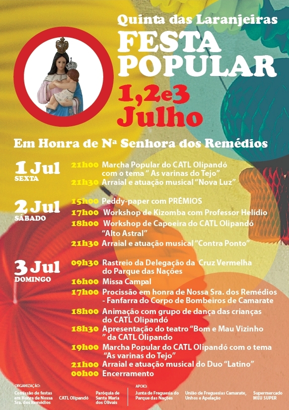 PROGRAMA DAS FESTA LARANJEIRAS